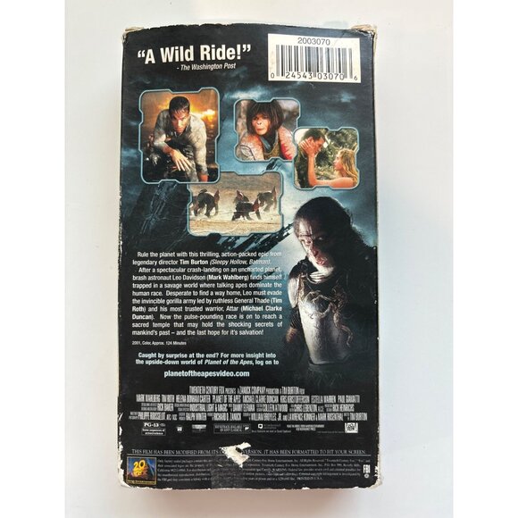 Planet Of The Apes VHS 2001 Movie Starring Mark Wahlberg - Picture 6 of 7